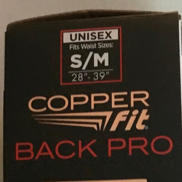 Copper Fit Back Pro Copper Infused Unisex Back Belt Size S/M 28”-39” - Picture 12 of 12